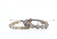 Load image into Gallery viewer, Agate bead bracelet. Adjustable bracelet.