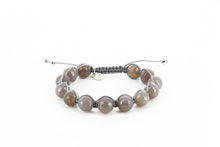 Load image into Gallery viewer, Agate bead bracelet. Adjustable bracelet.