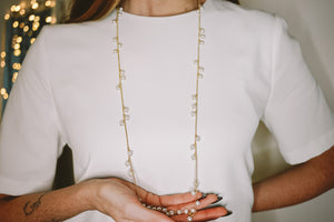 Pearl Berries necklace / long NEW!